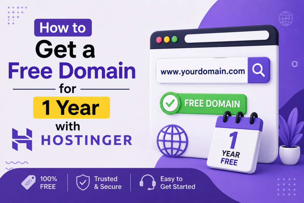 How to Get a Free Domain for 1 Year with Hostinger